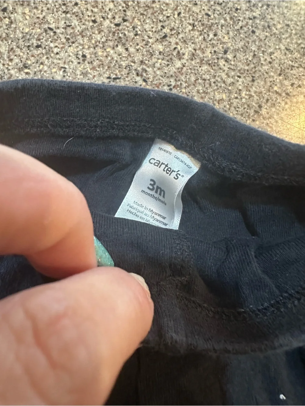 Carter's Black Baby Leggings